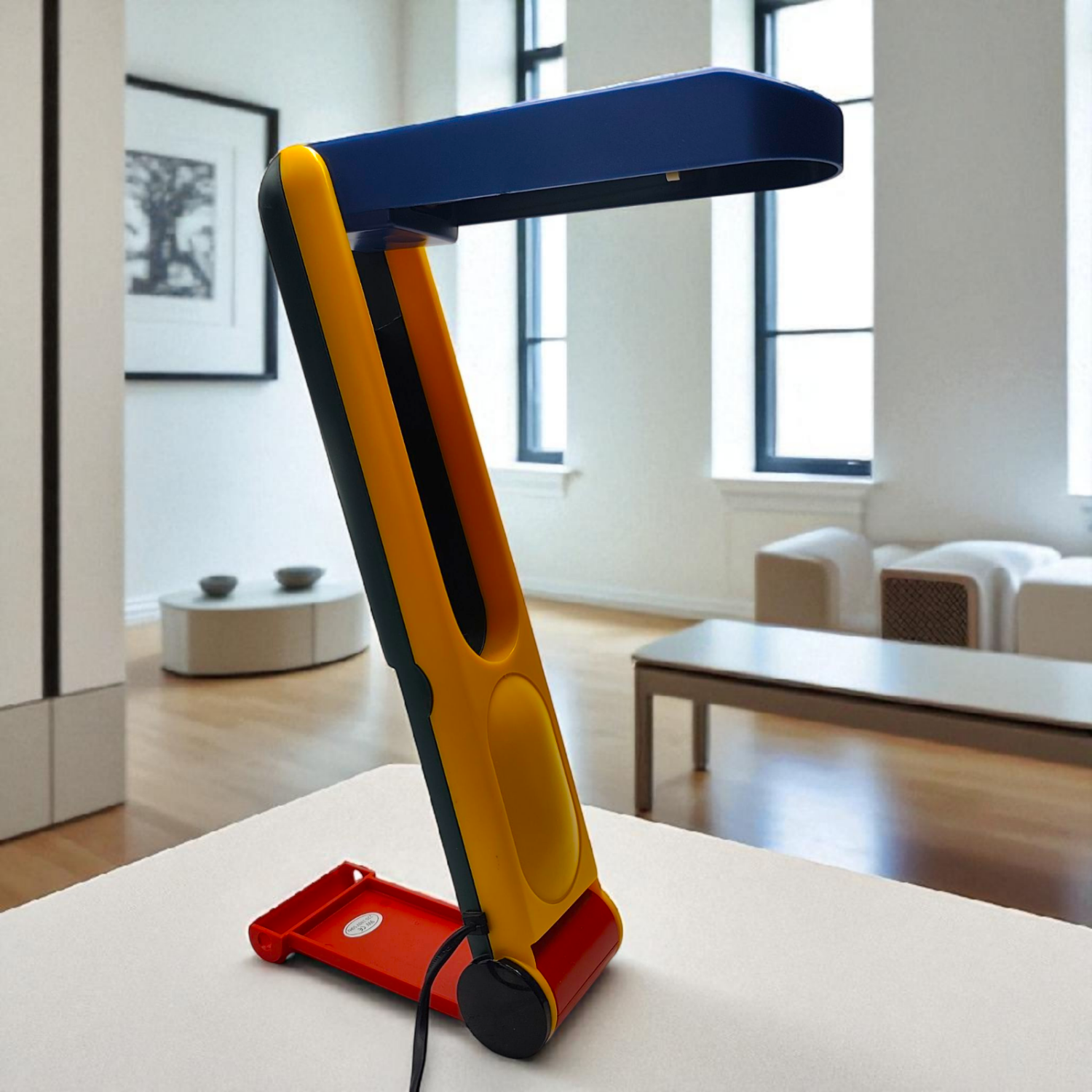 Vintage 1980s Benetton Folding Table Lamp - Memphis- Italian Design