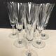6 Saint Louis crystal champagne flutes