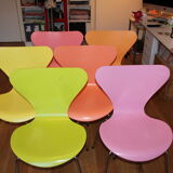 7 Series Arne Jacobsen chairs for Fritz Hansen