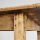 Grande table de ferme rustique en bois d'orme, France vers 1800