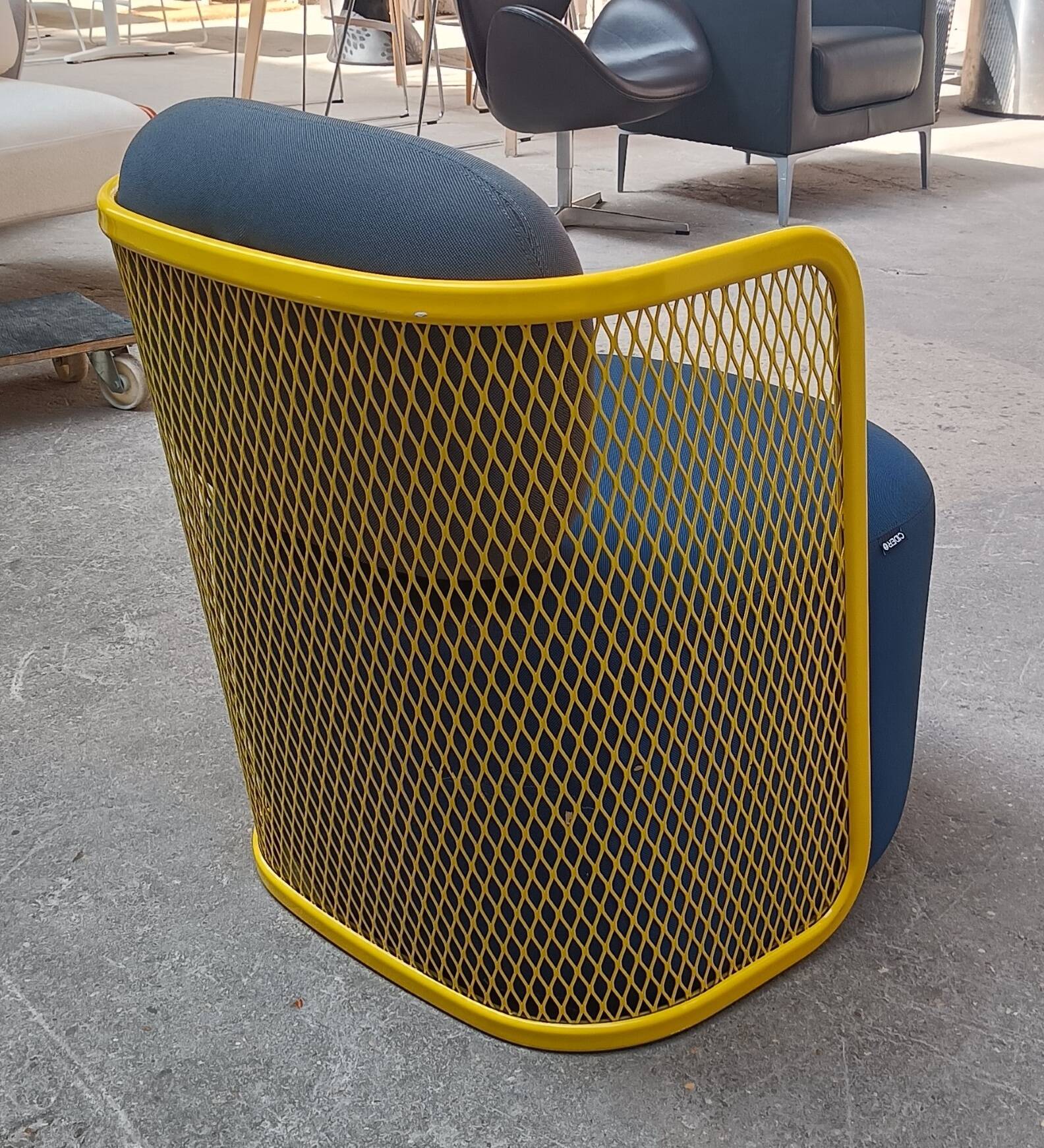 CIDER Ingrid armchair in yellow and blue