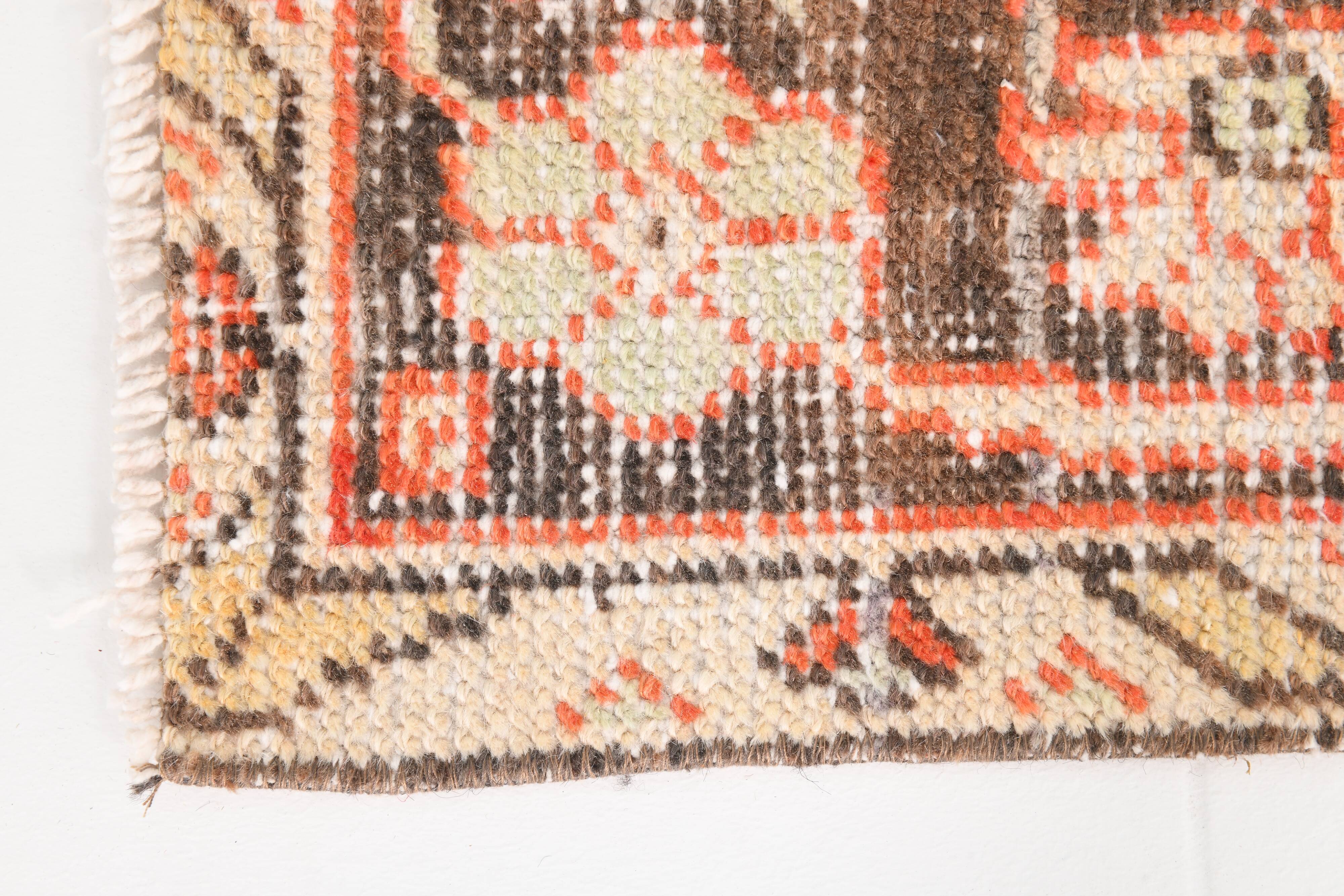 5x8 Red Geometric Tribal Turkish Vintage Rug, 141x240Cm