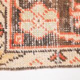 5x8 Red Geometric Tribal Turkish Vintage Rug, 141x240Cm