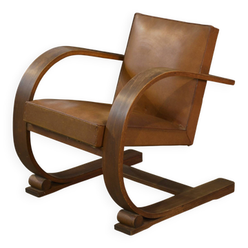 Armchair by Adrien Audoux and Frida Minet for Vibo Vesoul 1950s