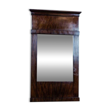 19th-Century Biedermeier Pier Glass in Dark Brown Mahogany Frame, 1890s