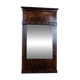19th-Century Biedermeier Pier Glass in Dark Brown Mahogany Frame, 1890s