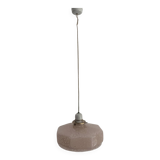 Suspension vintage 1930 verre rose nuagée lustre - 60 cm