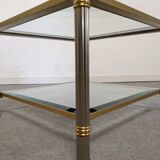Glass and brass sofa tip from the 70s