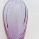 Glass vase - lavender optic swirl texture