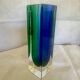 Small Geometric Sommerso Vase by Flavio Poli Edited by Mandruzatto