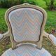 Pair of Louis XV style lacquered armchairs