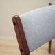 Ensemble de six chaises en teck, design danois, années 1970, fabrication : Nova