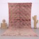 Pink Vintage Moroccan Rug 180 x 360 - Berber Wool Rug - Handmade Rug Boho