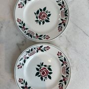 Deux assiettes plates Villeroy & Boch