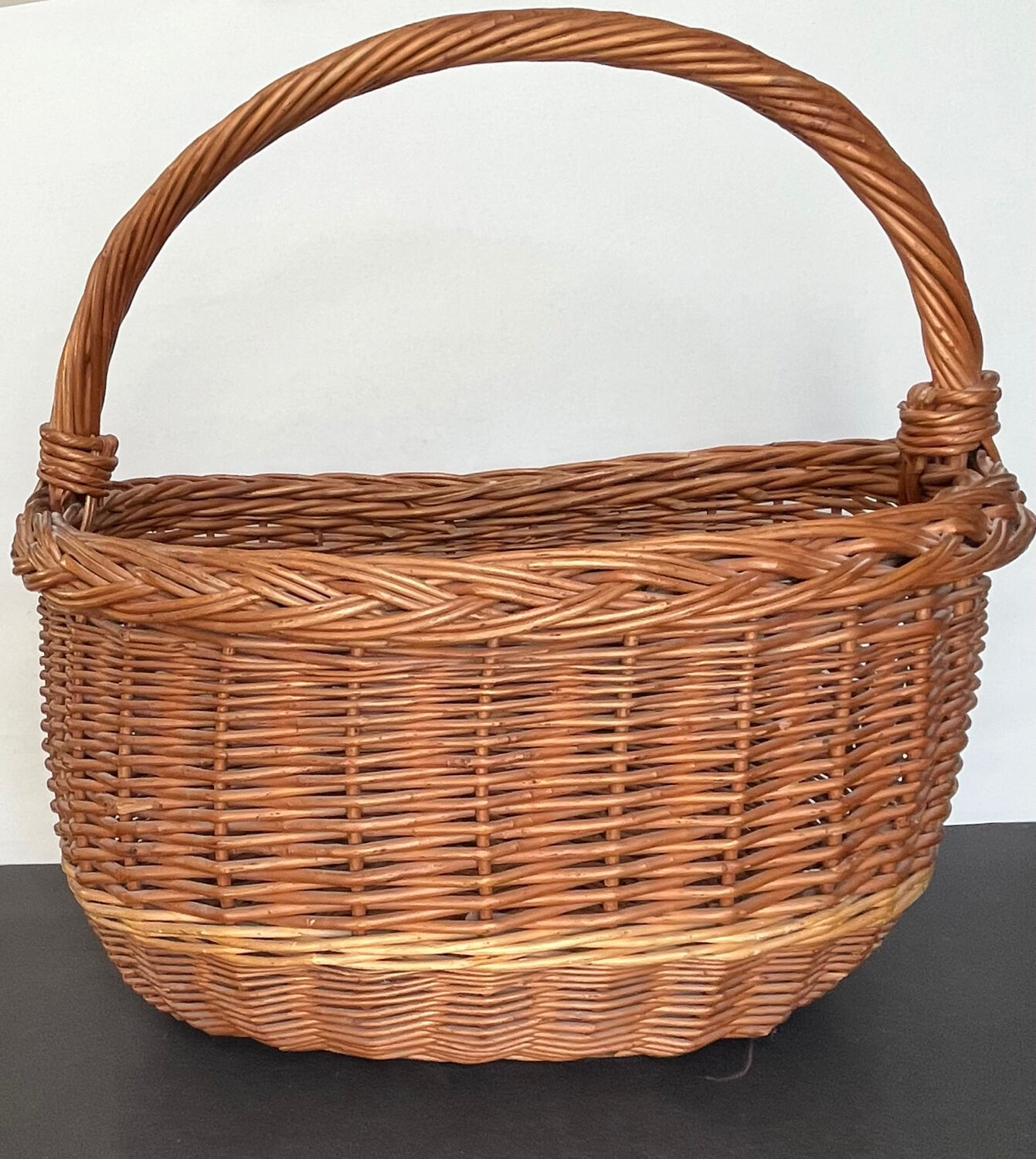 Vintage wicker basket
