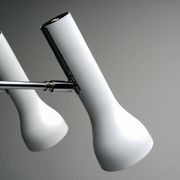 Pair of clamp spotlights by Dieter Waeckerlin, Swiss modernist design from the 1960s.