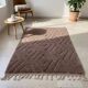 Handmade pure wool rug, brown, size 150/250 cm.