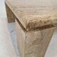 Table basse italienne en travertin, années 1980