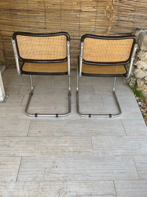 Cesca chairs by Marcel Breuer