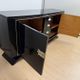 Art Deco Sideboard in Black Lacquer, Maple & Chrome, France, 1930