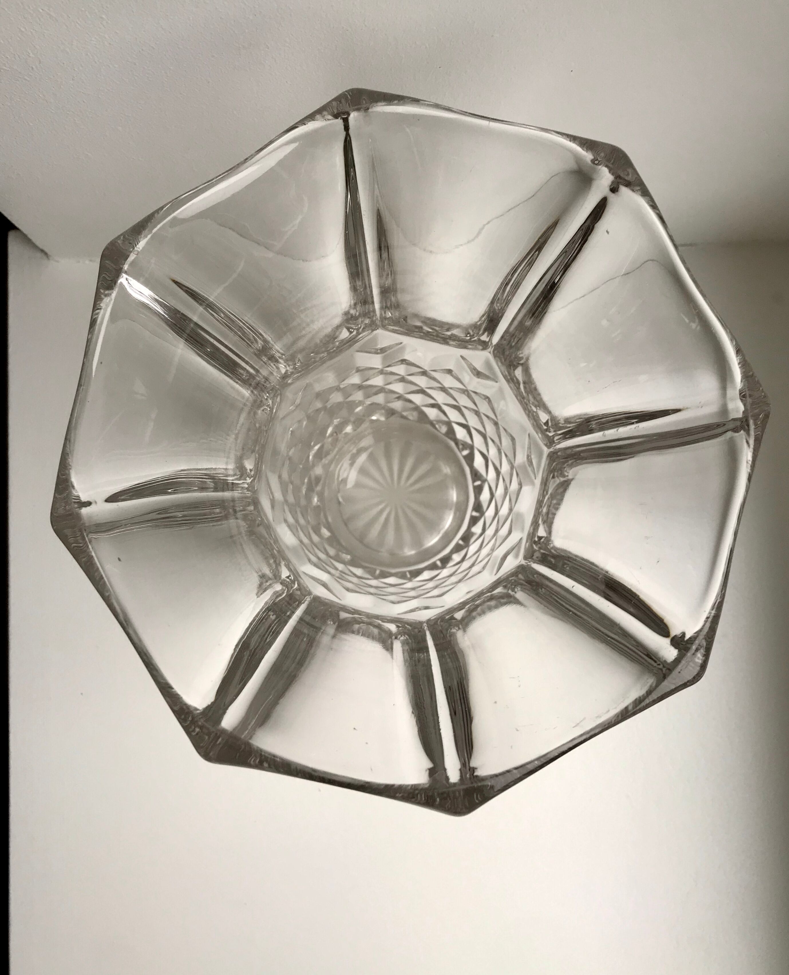 Vase en cristal années 30-40