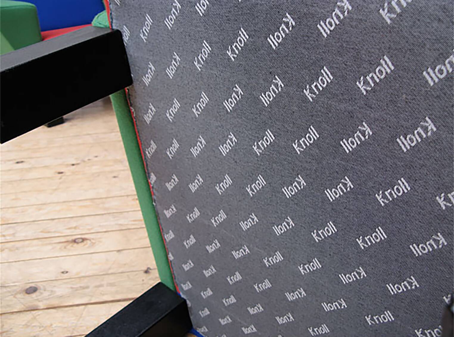 Westside bench and 2 armchairs by Ettore Sottsass for Knoll International, 1983