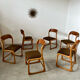 Set of 6 wooden chairs sled baumann vintage / year 60