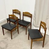 4 chaises Danoise en palissandre de Rio