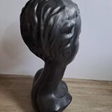 Tête à chapeau Twiggy noire