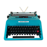 Machine à écrire Olivetti Studio 45 turquoise