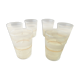Set of 6 Table Glasses Granite and Edged Or 50-60