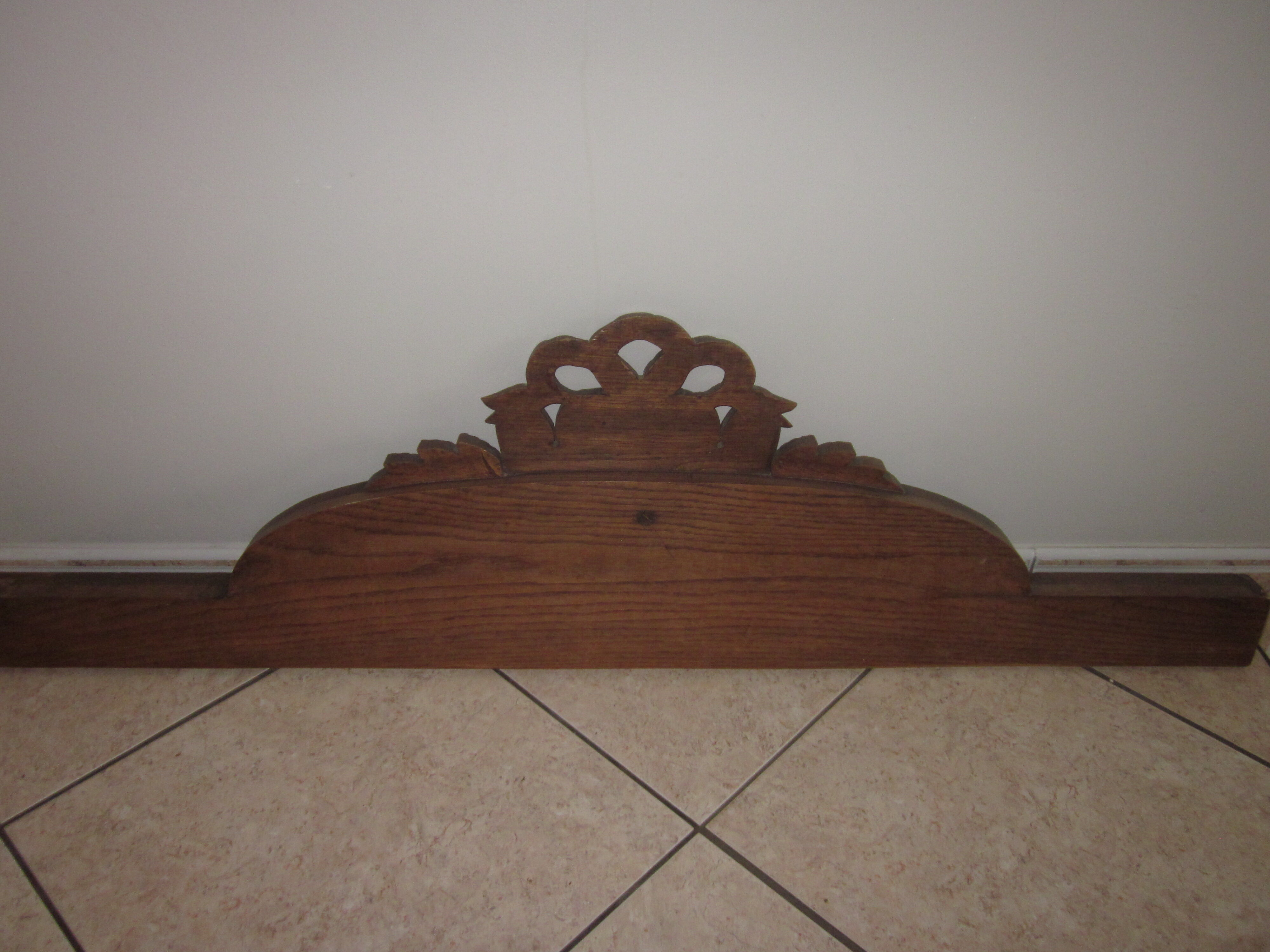 Ancient pediment in oak