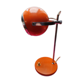 Vintage "Eyeball" Desk Lamp Orange & Chrome – Space Age Era