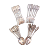 12 forks and 12 spoons ercuis empire model