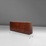 Belgian Mid-Century Rosewood Highboard, 1960s