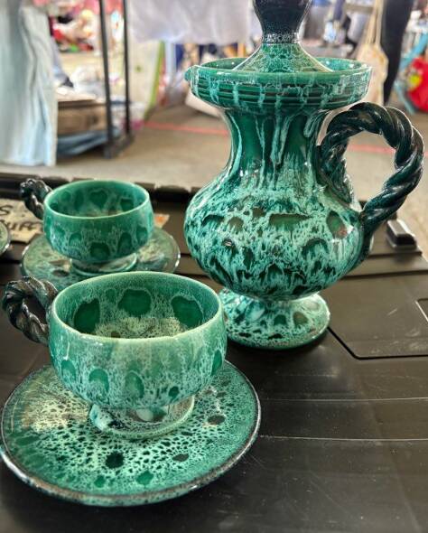 Ceramic tea service Vallauris