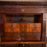 Biedermeier Mahogany Secretary Desk, 1860