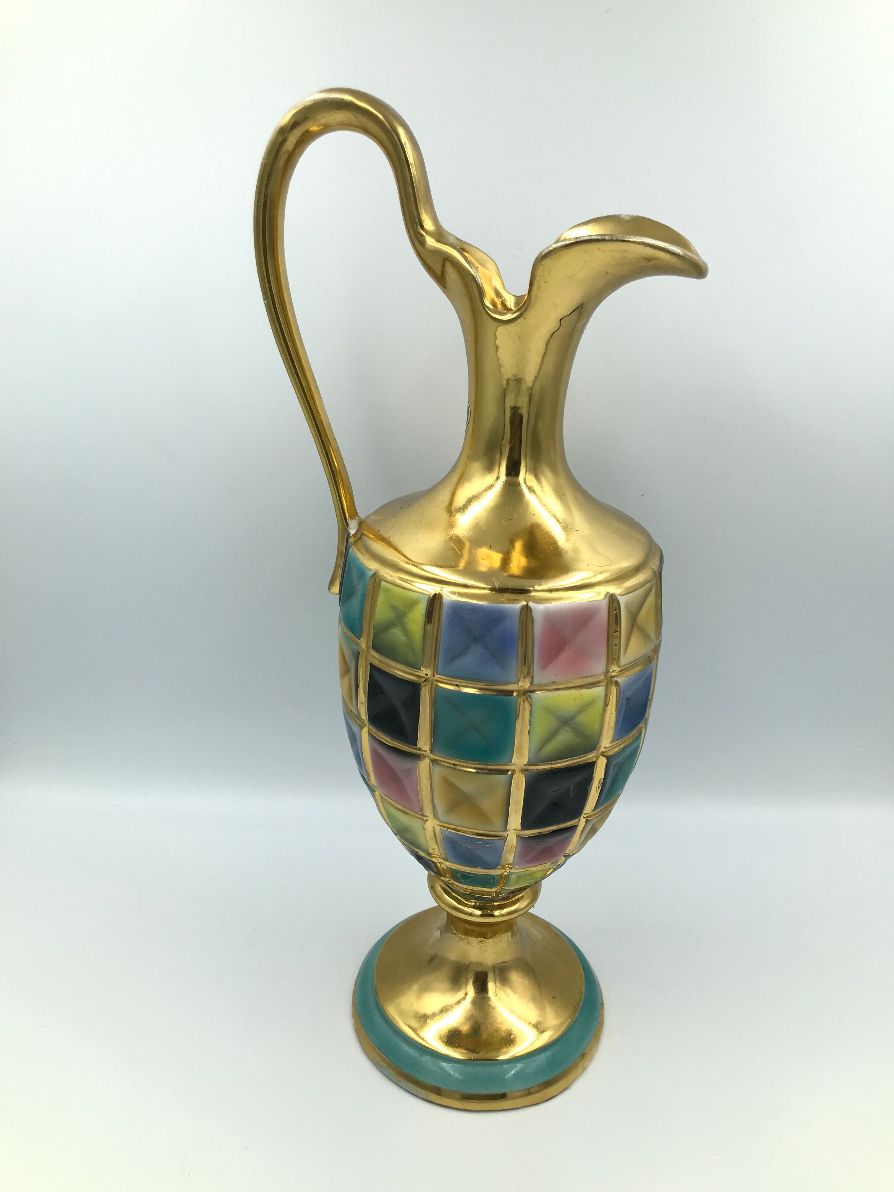 Porcelain ewer Italy 60s
