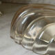 Vintage smoked glass shell wall light