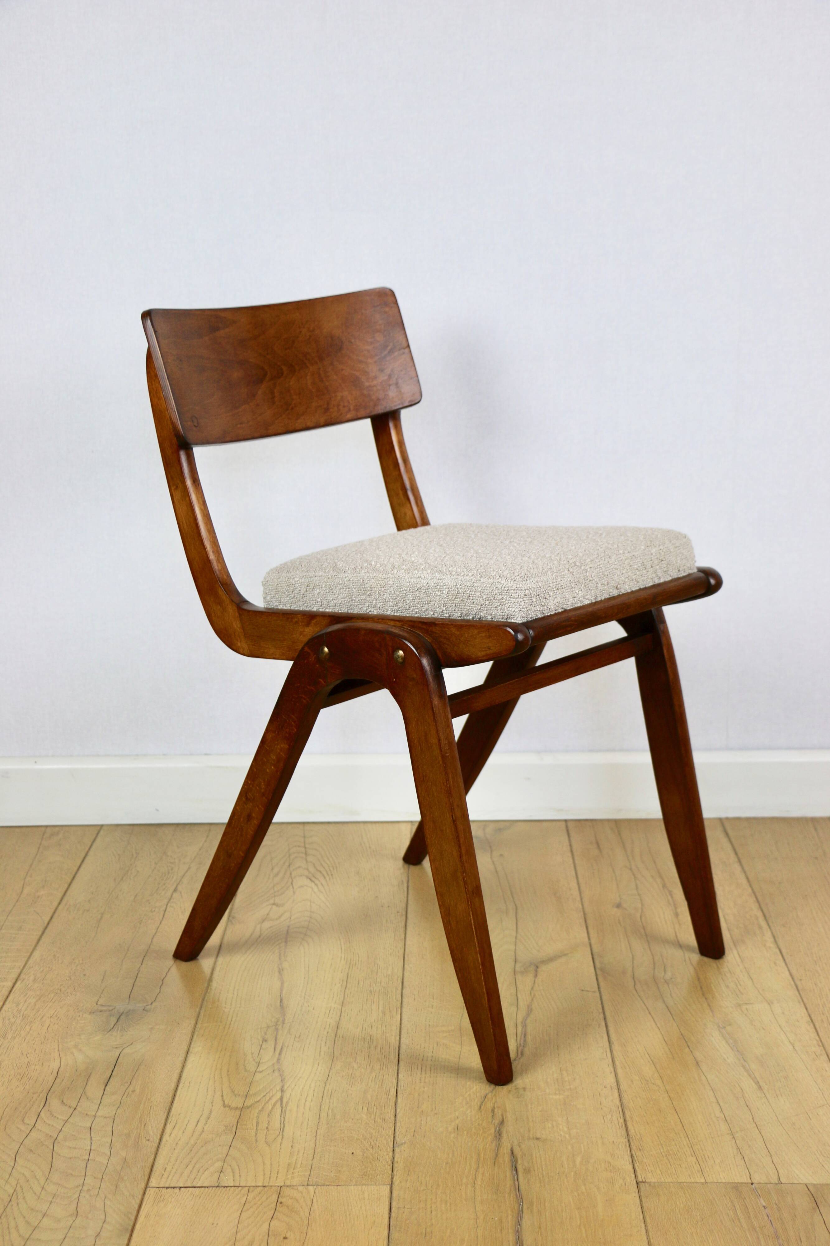 Skoczek Jumper chair beige boucle from the 70s