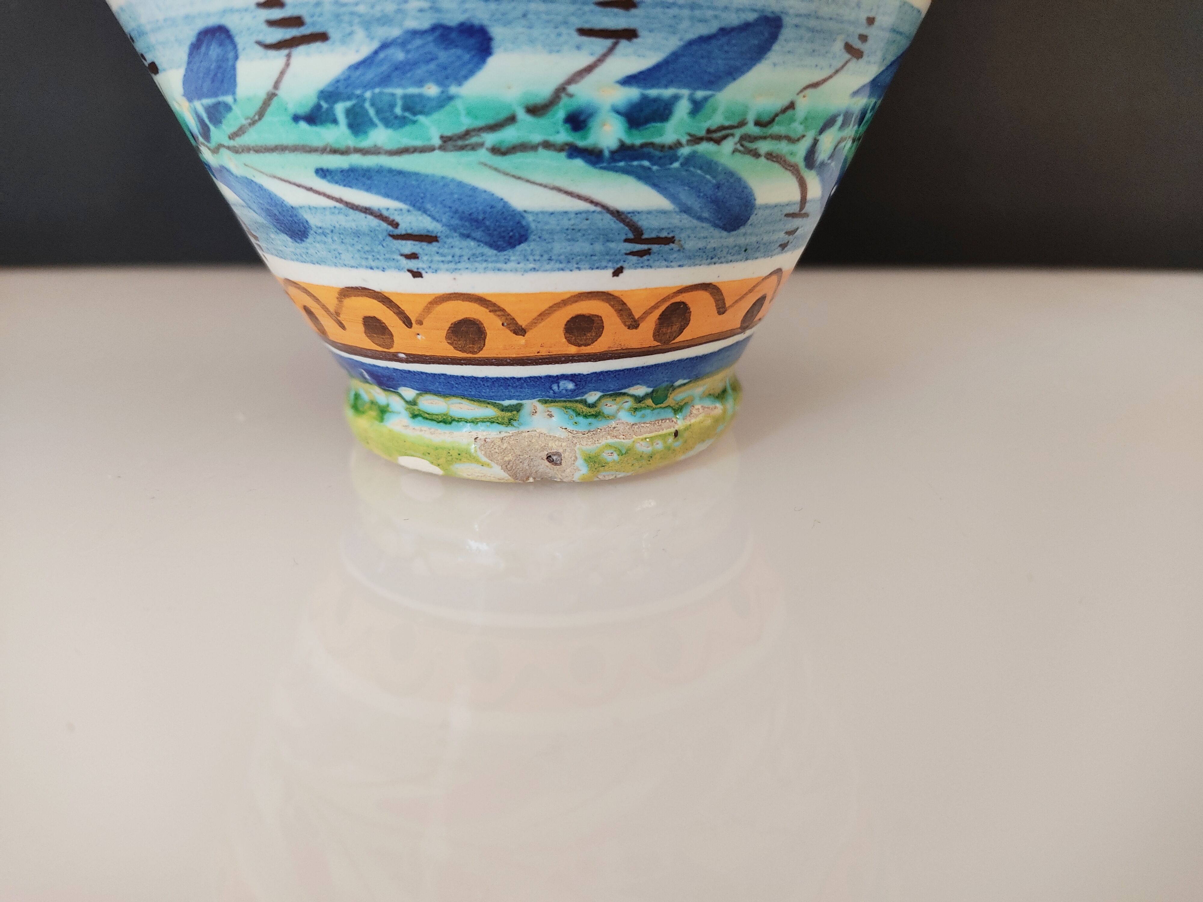 Vase with two ceramic handles Sante Ana Spain