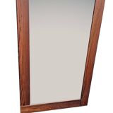Grand miroir mural vintage en palissandre, années 1970