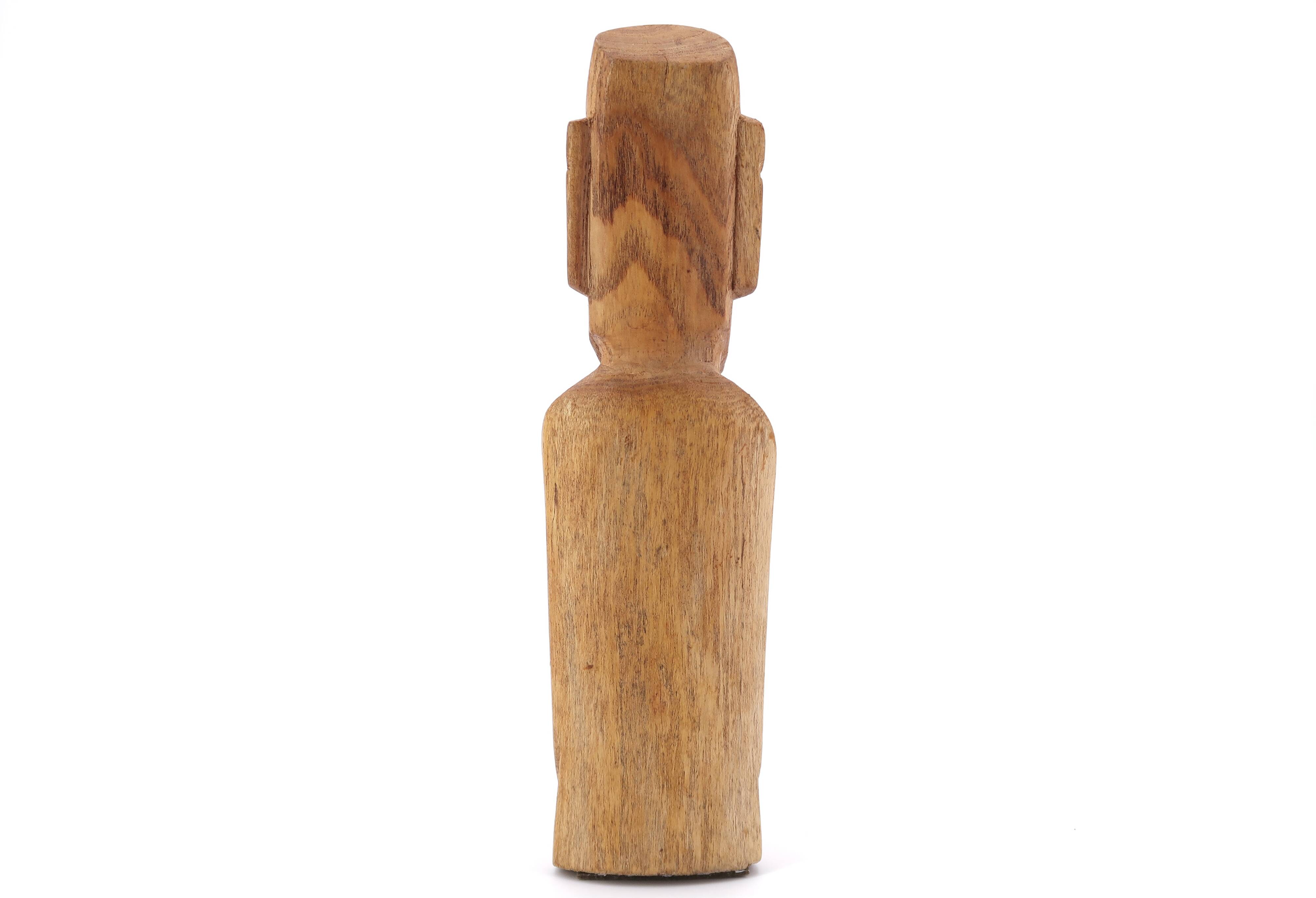 Moai wooden paperweight, 70s
