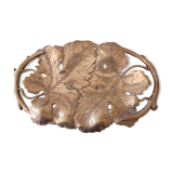 Art deco fruit cut in golden bronze