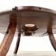 Brutalist Circular Coffee Table in Solid Wood – Brazilian Folk Art