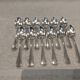 12 silver-plated metal teaspoons by Apollo silversmiths, decorated with fillets, 14.2cm