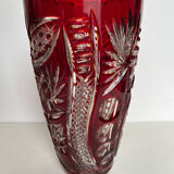 Vase en cristal taillé