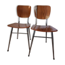 Ensemble de 2 chaises en formica vintage