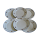 Lot d'assiettes de Lunéville en demi porcelaine décor "Marie"