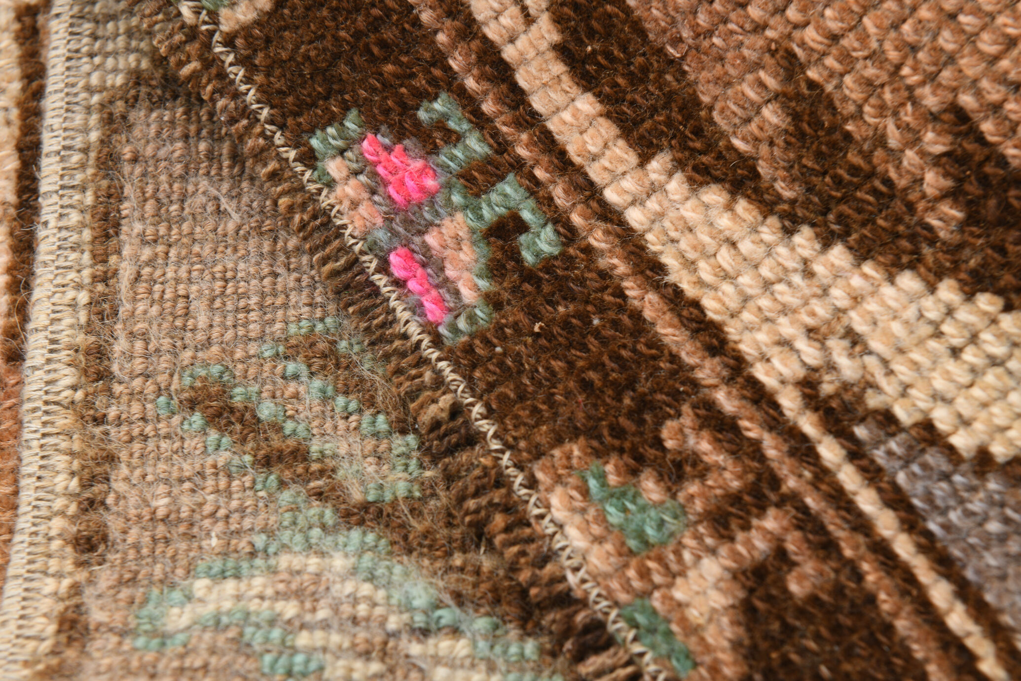 Brown Vintage Door Mat Rug